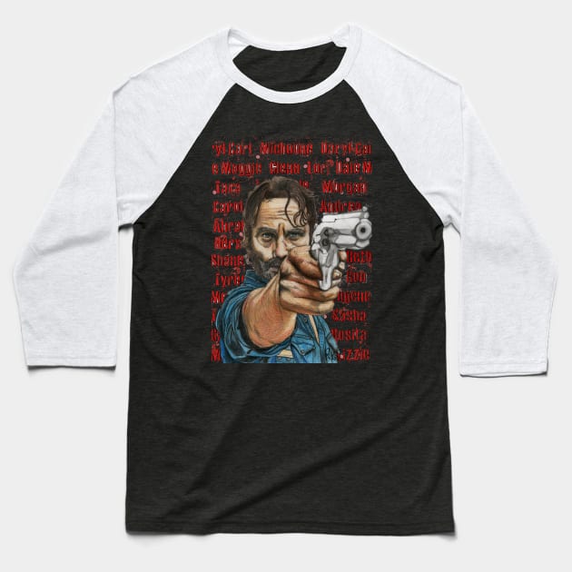 Rick Baseball T-Shirt by paulnelsonesch